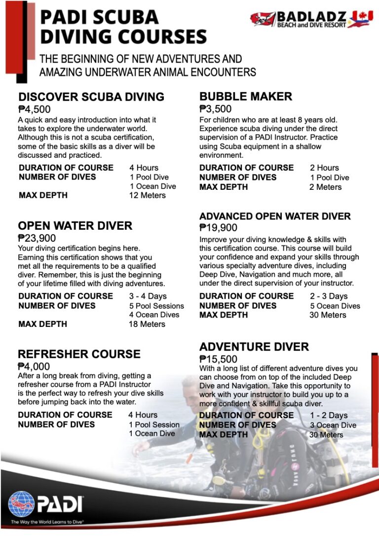 Dive Prices Page3