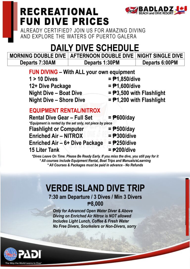 Dive Prices 2026 - Page 2