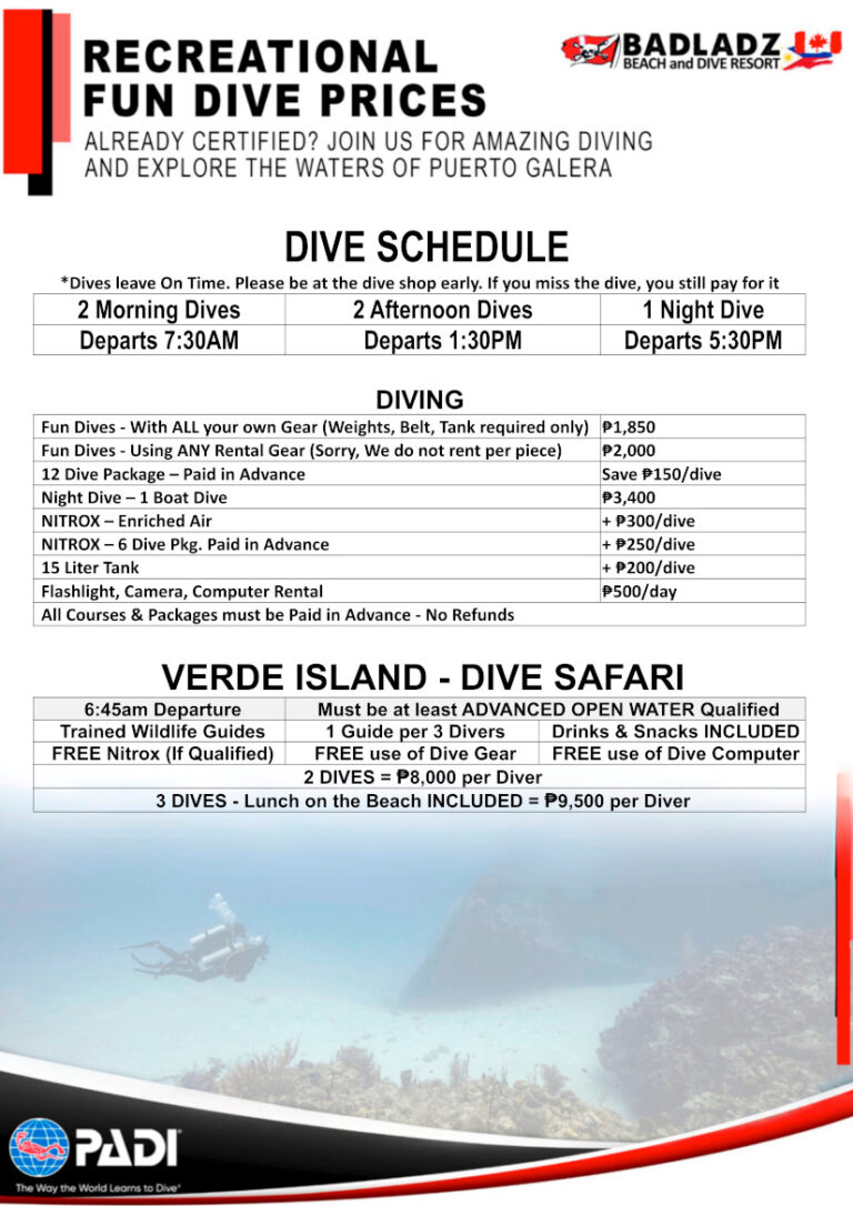 Scuba Diving Prices 2026_2